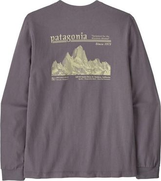 Patagonia L/S MW Hut Tripper Skyline T-Shirt Longsleeve f&uuml;r Herren | grau
