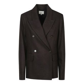 Loulou Studio Blazers, female, Brown, S, Gina Double Breasted Jacket
