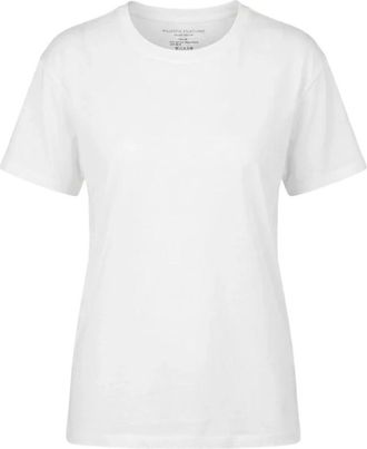 Majestic Filatures T-shirt met ronde hals - Dames - T-shirts - Wit - M - Tops