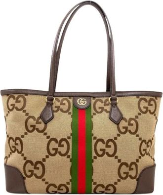 Gucci Pre-owned Tote Bags, female, Beige, Size: ONE SIZE Pre-owned Vintage Tote Bag