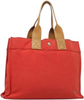 Burberry Tweedehands Canvas handtassen - Dames - Vintage Shopper - Rood - ONE Size - Vintage