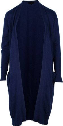 Theory Open Front Cardigan in Blue Cashmere