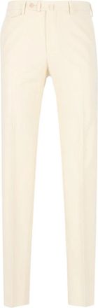 Tagliatore Wool Flannel Broeken - Heren - Nette broeken - Beige - 2XL - Wol - Broeken