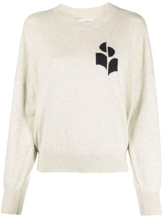 Isabel Marant Marisans Mixed Cotton Logo Sweater Clothing