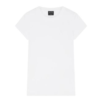 A|X Armani Exchange Mujer, Camisetas, Blanco, Talla: S