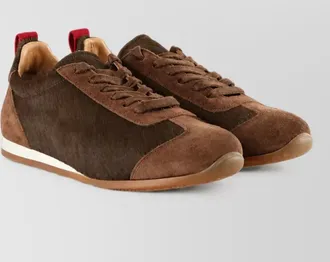 Uma Wang calf hair low-top sneakers