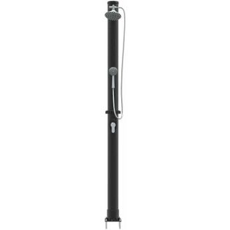 vidaXL Vidaxl - Ducha Solar Exterior Negro 217 Cm Pvc, Aluminio