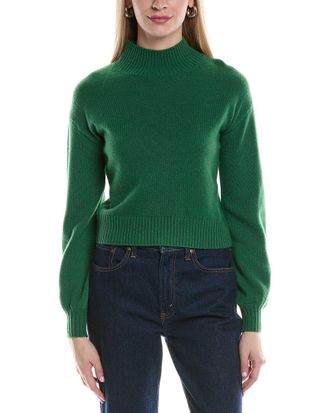 Alberta Ferretti Balloon Sleeve Cashmere Sweater
