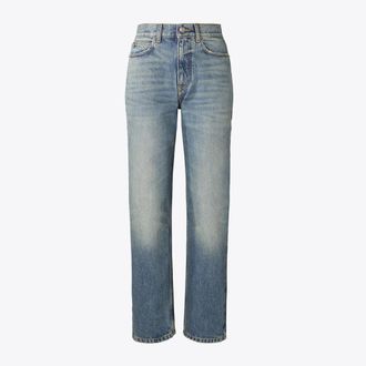 Tory Burch Womens Straight Wide-Leg Jean, size 29