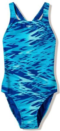 Speedo Hyperboom Print Medalist One Piece Badeanzug f&uuml;r Damen | blau
