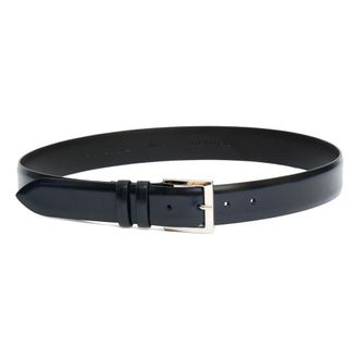Orciani Belts, male, Blue, Size: 100 CM Calf Classic Leather Belt 3.5 cm
