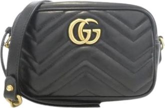 Gucci Borsa a spalla GG Marmont Pre-owned - - Pre-owned - Donna - Nero - ONE SIZE