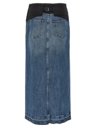 Stella McCartney Tuxedo Band Skirt - Blue