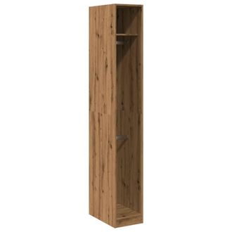 Berkfield Home Wardrobe Artisian Oak 30x50x200 cm Engineered Wood in Brown | Size: 30 x 50 x 200 cm