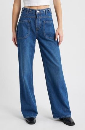 Free People We the Free Palmer Cuffed Baggy Jeans in Tunnel Vision at Nordstrom Rack, Size 25