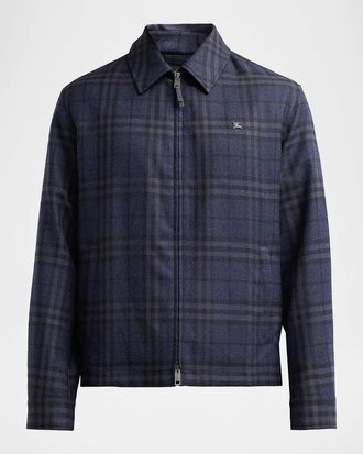 Burberry Men & apos;s Bloomsbury Check Nylon Jacket