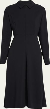 Co Long-Sleeve Midi Shirtdress