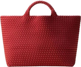 Naghedi Tassen, Dames, Rood, ONE Size, St Barths Grote Tote