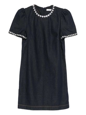 Zimmermann embellished denim mini dress - Blue