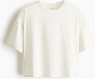 H&M Kastiges Sportshirt mit DryMove - White