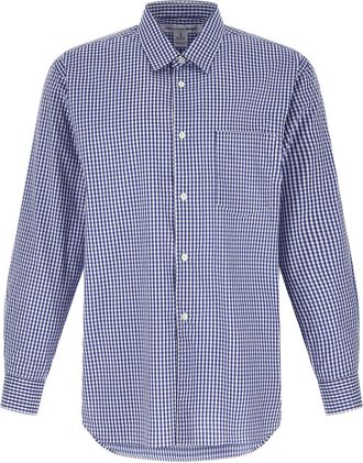 Comme Des Gar&ccedil;ons Blue Vichy Shirt