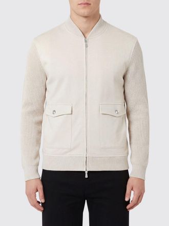 Eleventy Bomber Eleventy in maglia e misto cotone