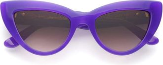 Emmanuelle Khanh Purple Cherry Cat-Eye Sunglasses