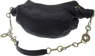 Ferragamo Tweedehands leren schoudertassen - Dames - Vintage Schoudertas - Zwart - ONE Size - Leer - Vintage