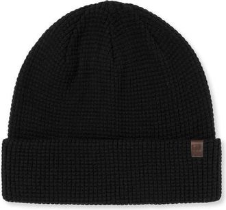 Travis Mathew Cloud Waffle Beanie in Black at Nordstrom