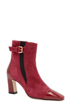 Amalfi By Rangoni Feroce Cap Toe Bootie in Cerise Cashmere Cherry Gold at Nordstrom, Size 6.5