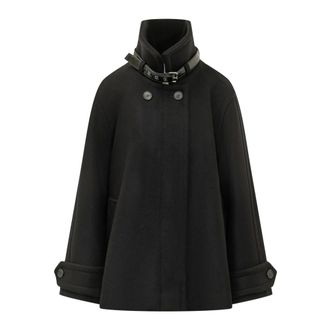 Lanvin Dames, Mantels, Zwart, Maat: S Wol