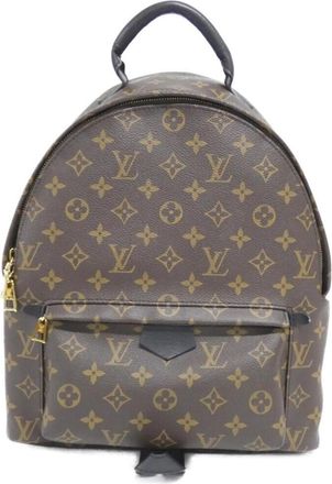 Louis Vuitton Marron Coated Canvas Backpack (Pre-Owned)