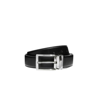 Scarosso Omkeerbare Riem - Heren - Accessoires - Zwart - Maat: 115 CM Leer