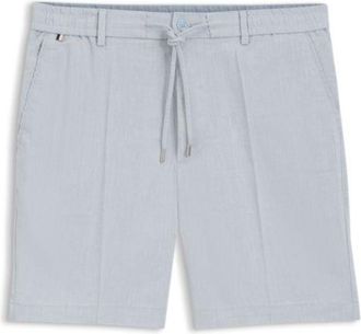 BOSS Linen-blend shorts in a modern fit