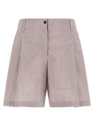 Brunello Cucinelli Multicolor Cotton Bermuda Womens Shorts