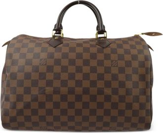 Louis Vuitton 2011 Speedy 35 handbag - women - Calf Leather/PVC - One Size - Brown
