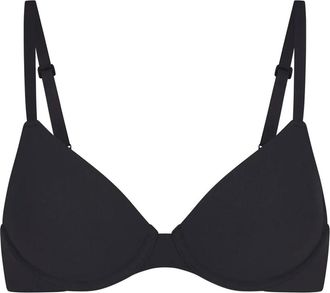 SKIMS Stretch-jersey T-shirt bra - Black - 34DD