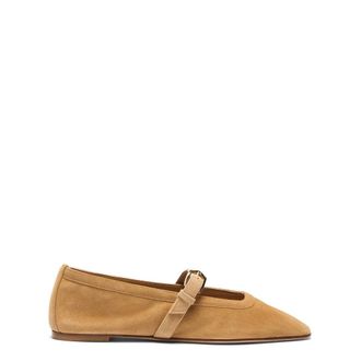 Stuart Weitzman Sai Ballet Flat - female - Stuart Weitzman - Ballerina Shoes - Beige - 7 1/2 UK - Shoes