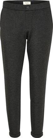 Part Two Donkergrijze Melange Broek - Dames - Slim Fit Broeken - Grijs - 3XL - Broeken