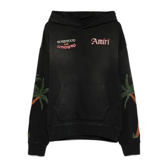 Amiri Palm-tree Embroidered Hoodie