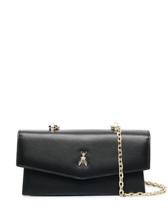 Patrizia Pepe logo-plaque shoulder bag - Black