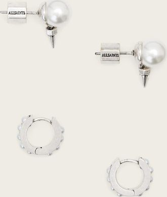 AllSaints Brass Rue Mix Earrings, Size: One Size