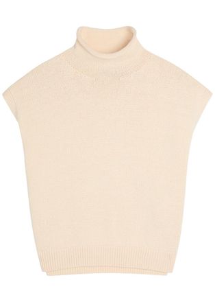 Polo Ralph Lauren Roll-neck Cotton-blend top - Cream - S (UK8-10 / S)