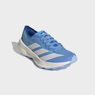 ADIDAS TERREX Trailrunningschuh ADIDAS TERREX AGRAVIC SPEED 2, Damen, Gr. 38,5, blau burst, dash grau, lime burst, Synthetik, Textil, Schuhe Trailrunningschuh