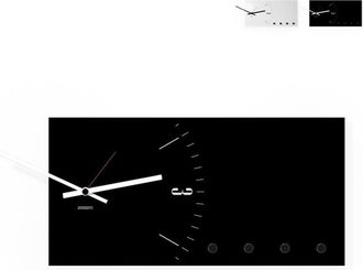 Itamoby Pizarra Magn&eacute;tica Organizador Llavero Reloj De Pared Clock & More - Negro