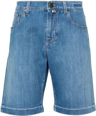 Jacob Cohen mid-rise denim shorts - men - Elastane/Cotton/Elastomultiester - 40 - Blue