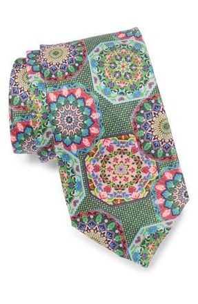 Robert Graham Medallion Silk Tie in Green at Nordstrom Rack