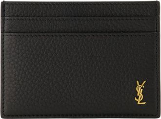 Saint Laurent Wallets & Cardholders, male, Black, Size: ONE SIZE Tiny Cassandre Card Case