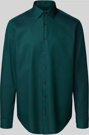 Jake*s Regular Fit Business-Hemd mit Kentkragen in Gruen, Größe 37/38