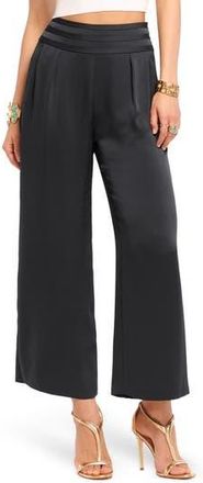 Ramy Brook Joss Crop Satin Pants in Black at Nordstrom Rack, Size 2